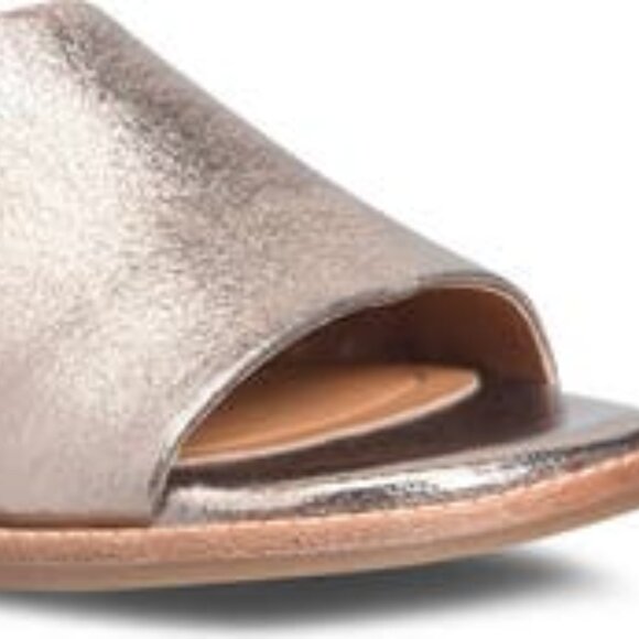 NEW SOFFT Leather Noble Comfort Slide Sandals bronze 254 3M7 - Picture 8 of 9